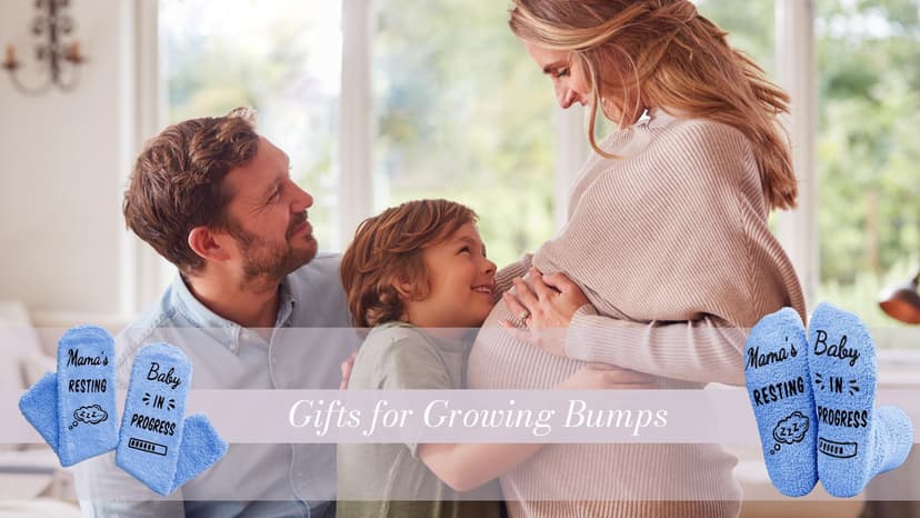 HAPPYPOP Pregnant Mom Gifts - Maternity Socks for Expectant Mothers, Thoughtful Choices for IVF Journeys B0CPXZW417