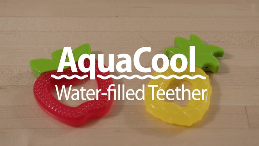 Dr. Brown's AquaCool Water-Filled Teether, Cooling Baby Teether Toy for Sore Gums, Green Cactus, BPA Free, 3m+, 2-Pack