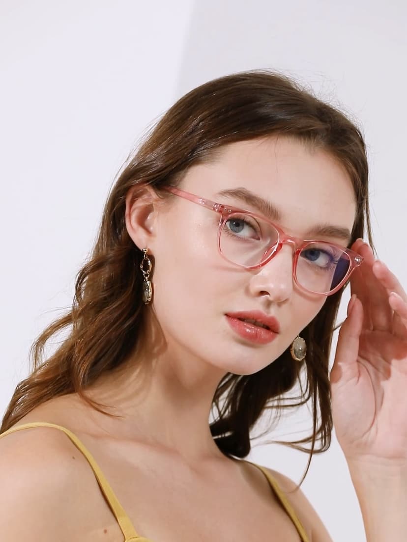 ANDWOOD Blue Light Blocking Glasses Women Men Computer Small Face Clear Bluelight Blocker Eyeglasses Frame