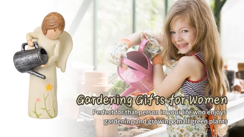 Garden Gifts for Mom, Sisters, Friends, New Home Gift Ideas, Unique Sculpted Hand-Painted Figurine Gardening Gifts for Women, Garden Gift for Gardeners Woman B0DCN2H3B2