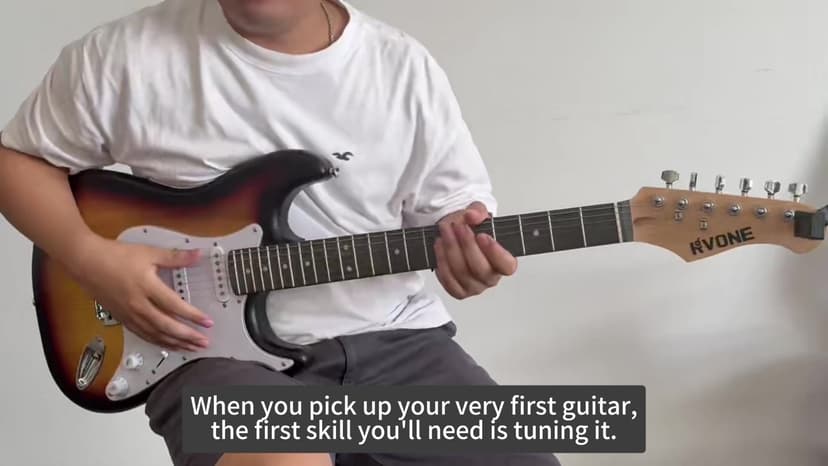 RVONE RST-150 39" Beginner Electric Guitar Kit with Amp & HSS Pickups | Complete Starter Set for Newcomers w/Essentials | Gig Bag, Extra Strings, Digital Tuner, Capo, Strap | Home Practice (Black)