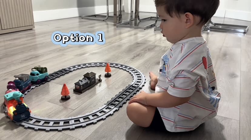 Train Set for Toddler Toys,Electric Train Toy for 3-5 Year Old Boy Gifts, Christmas Trains Set for Kids Ages 4-8 with Music, Light,Tracks,Kid Toys for 4 5 6 Year Old Boy Girl Christmas Birthday Gifts