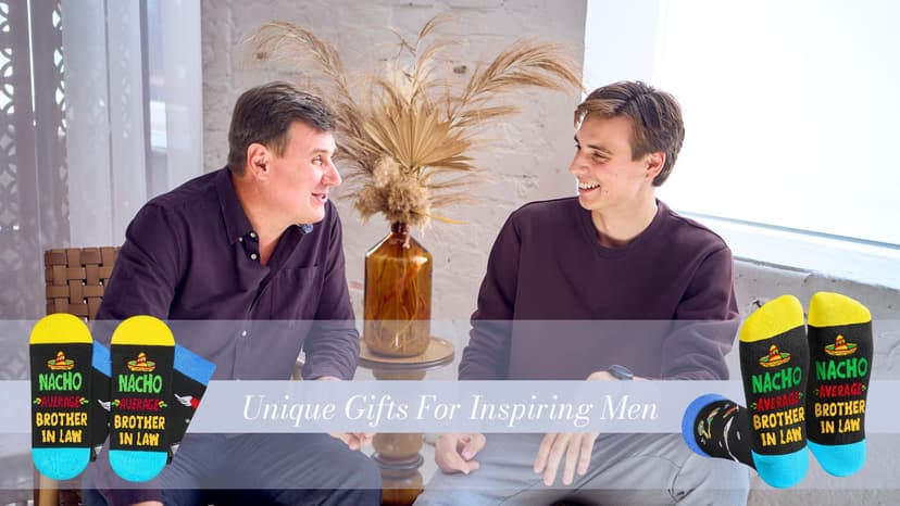 HAPPYPOP Novelty Family Gifts - Gifts for Son Uncle Grandson Nephew, Funny Men Socks