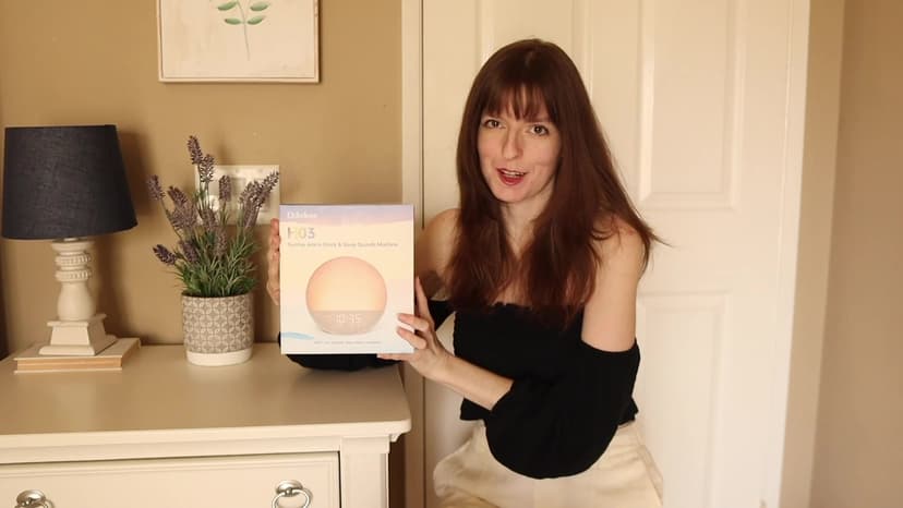 Sunrise Alarm Clock White Noise Machine: Natural Wake Up Light - Dimmable Clock with Bluetooth Speaker for Bedroom - 25 Sleep Sounds for Baby Adults Kids Putty