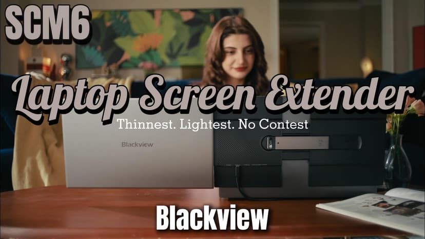 Blackview Laptop Screen Extender, 1.3lbs Ultra-Light & 0.17" Ultra-Slim, 14" FHD 1080P IPS Portable Laptop Monitor Extender, Travel Dual Monitor for 13-17",Plug & Play for Windows/Mac/Android/Switch