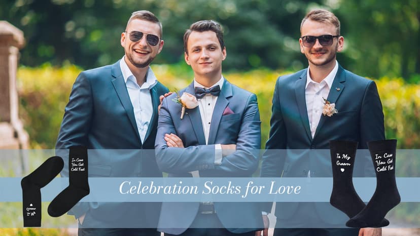 Zmart Wedding Gifts for Groom - Wedding Socks for Men, Engaged Socks, Groom Gifts from Bride