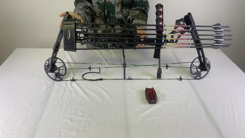 Archery Compound Bow Set 20-70 LBS, Draw Length 19"-31", up to IBO 320 fps, Hunting Compound Bow with All Accessories for Archery Hunting Target Shooting Practice RTH