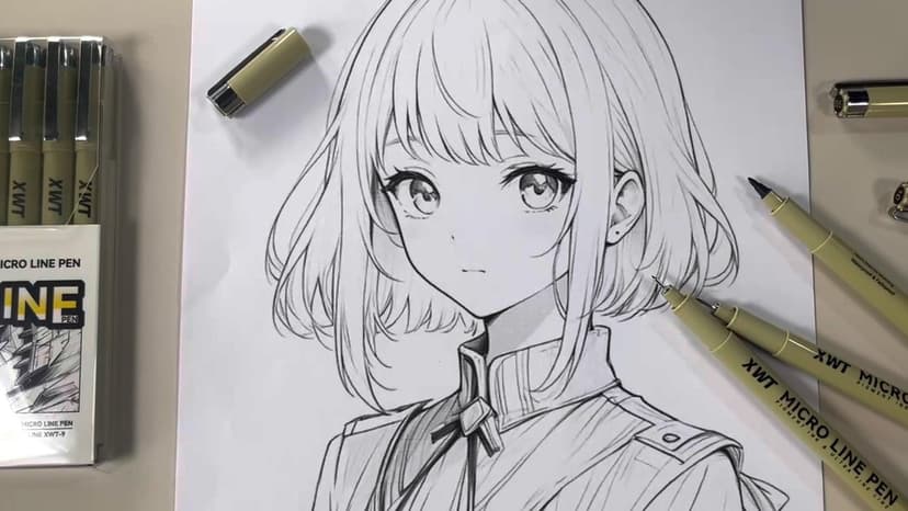 12+1 Fineliner Drawing Art Pens, Black Waterproof Pigment Ink Set for Artists, Sketching, Manga, Watercolor, Calligraphy, and Detail Outlining Archival Quality Inking Markers
