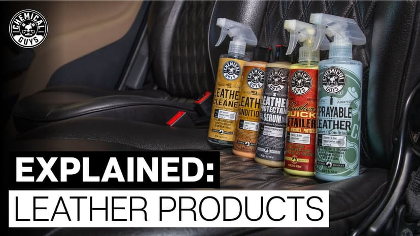 Chemical Guys Sprayable Leather Cleaner and Conditioner in One - Cleans, Conditions, and Protects Leather, Vinyl, Faux & More, Safe for Cars, Furniture & Apparel - 16 oz