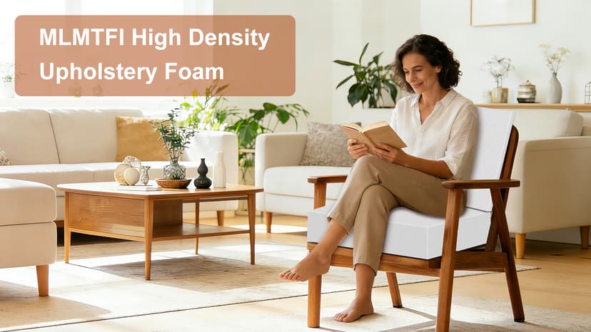 High Density Upholstery Foam 2" X 24" X 24", 3PCS Couch Cushion Replacement - 45D Density 70 ILD (Firm), Square Foam Padding for Chairs, Cut to Size Foam Replacement Cushion for Sofa Chair Bench