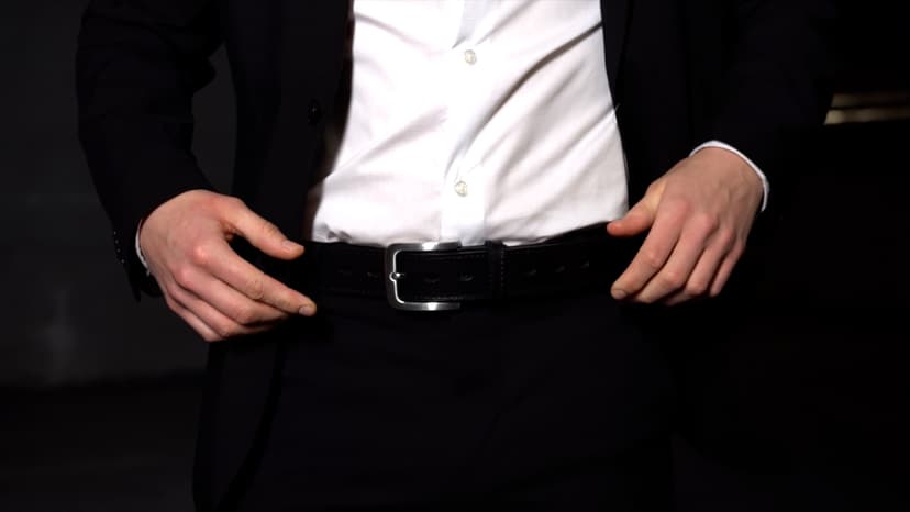 VICI Tactical Men's Steel Core Leather Gun Belt for Concealed Carry