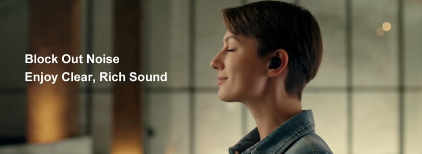 TOZO NC9 Hybrid Active Noise Cancelling Wireless Earbuds, 6 Mics ENC Clear Call, IPX8 Waterproof, in Ear Bluetooth 5.3 Headphones Stereo Bass Ear Buds 59H Playtime with LED Display 32 EQs via APP