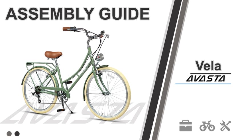 AVASTA Vela Hybrid Bike for Adult Women Female Lightweight Step Through 26 Inch High Tensile Steel Frame City Commuter Comfort Lady Bicycle, 6-Speed, Multiple Colors