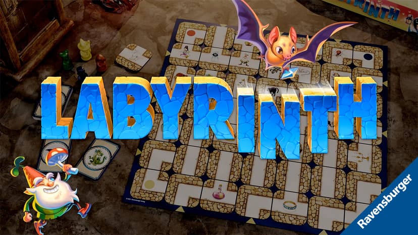 Ravensburger Labyrinth Board Game - A Strategic Maze Challenge for Family Nights - Find Treasures & Block Opponents - MESH Accredited - Great Birthday Gift - 2-4 Players - Kids Ages 7-10 and Older