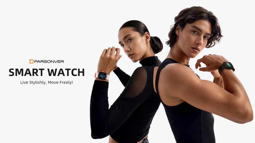 Parsonver Smart Watch for iOS and Android Phones(Answer/Make Calls), HD Screen Watches for Women, IP68 Waterproof Fitness Tracker Watch with Heart Rate Sleep Monitor, Steps Calories Counter, Rose Gold