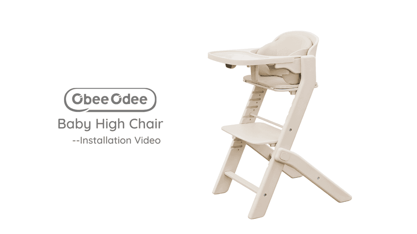Obee Odee Full-Body Washable Baby High Chair with Soft Cushion, Adjustable for 6 Months to 220 Lb - Multifunctional and Convertible High Chairs for Babies and Toddlers -Portable and Easy Operation