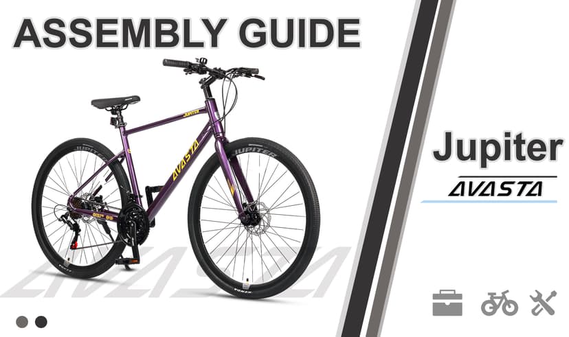 AVASTA Jupiter 700C Road Adult Step-Over Hybrid Cycling Bike Bicycle, Aluminum Frame, 21-Speed, Dual Disc Brakes, Multpile Colors for Men Woman Male Female