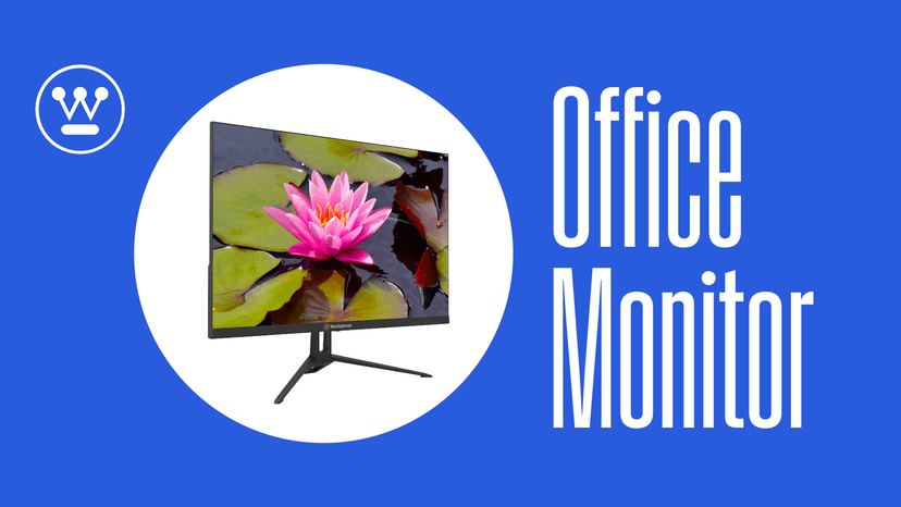 Westinghouse 22 Inch Computer Monitor, 1080P FHD IPS Frameless Gaming Monitor,100Hz, 1ms, Built-in Speakers, Eye Care, Adaptive Sync Support (FreeSync Compatible), HDR, VESA, HDMI & VGA w/Gaming Mode