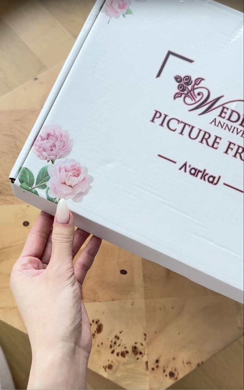 (1-99th) Wedding Anniversary Picture Frame, Anniversary Wedding Gift for Couple, Newlyweds. Engagement Gift for Her or Him. Then & Now Double Picture Frame (4”x6”)