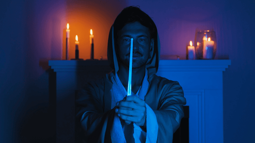 Lightsaber Chopsticks – LED Light-Up Reusable Sushi Utensils | Blue Jedi and Red Sith Color Glow, Battery Included | Fun Star Wars-Inspired Gift for Kids & Adults