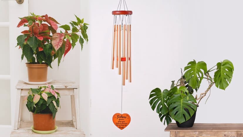 Sisters Gifts from Sister, Sister Birthday Gifts Wind Chime, Bestie Gift for Women, Unique Sisters Gift for Birthday, Christmas, Mothers Day, Wedding, Graduation, Garden Decoration