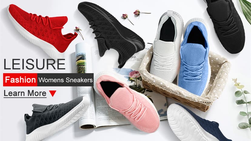 Feethit Womens Slip On Walking Shoes Non Slip Running Shoes Breathable Workout Shoes Lightweight Gym Sneakers