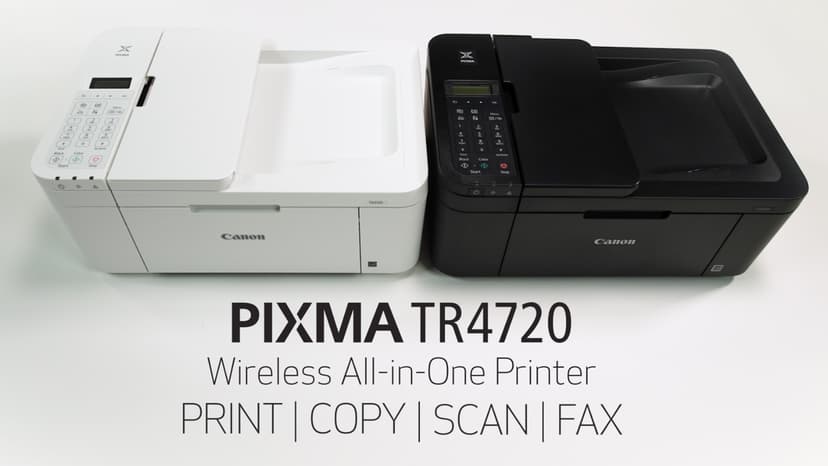 Canon PIXMA TR4720 All-in-One Wireless Printer, Home Use with Auto Document Feeder, Mobile Printing and Built-in Fax, Black
