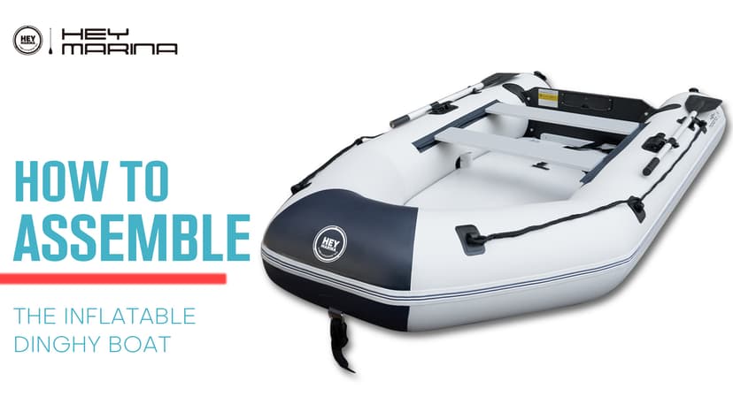 Inflatable Dinghy Boat with Drop-Stitch Floor 10ft Portable Inflatable Boat for 3-4 Adults, Motor Compatible, Heavy-Duty PVC, Ideal for Fishing, Cruising, and Rescue Use
