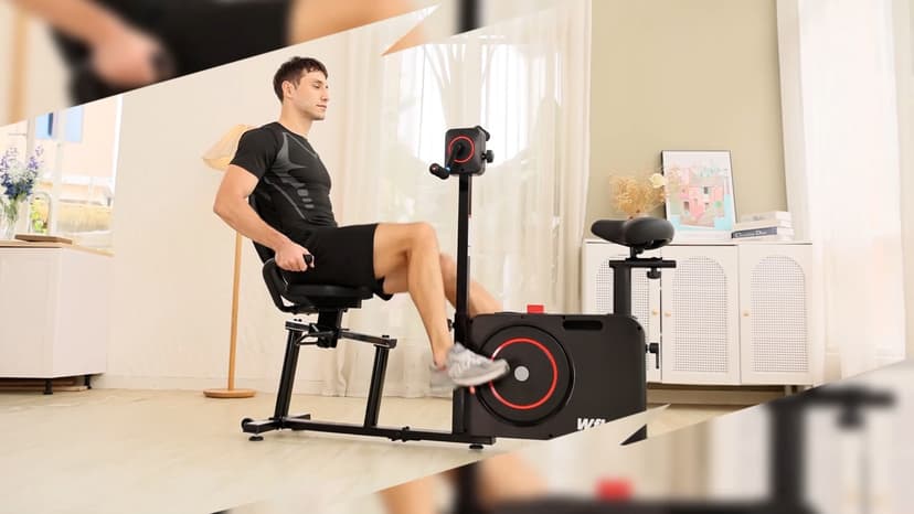 Recumbent Exercise Bike for Home, Recumbent Bikes for Seniors Gym, Quiet Recumbent Stationary Bikes for Seniors 400LBS Capacity, Adjustable Seat & Backrest, 8-Level Resistance & LCD Display