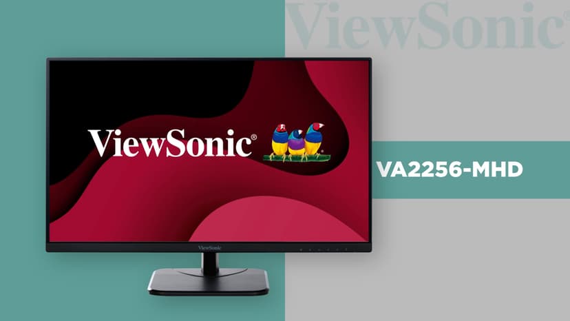ViewSonic VA2256-MHD 22 Inch 1080p Monitor, IPS Display with FreeSync for Smooth Home and Office Viewing, HDMI, DisplayPort, and VGA Inputs