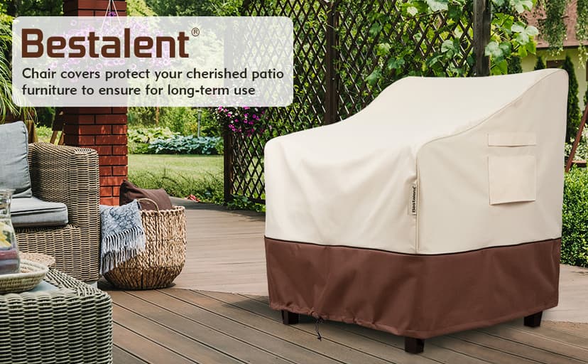 Patio Chair Covers Outdoor Furniture Covers Waterproof Fits up to 32" W x 37" D x 36" H 2Pack