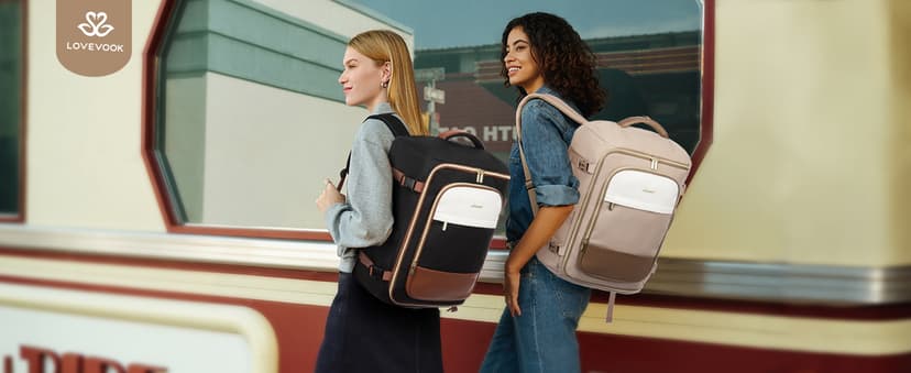 LOVEVOOK Large Travel Backpack for Women, 40L TSA Approved Backpack with 3 Packing Cubes, Personal Item Bag Fits 17" Laptop, Water-resistant Carry On Bag for Airplanes