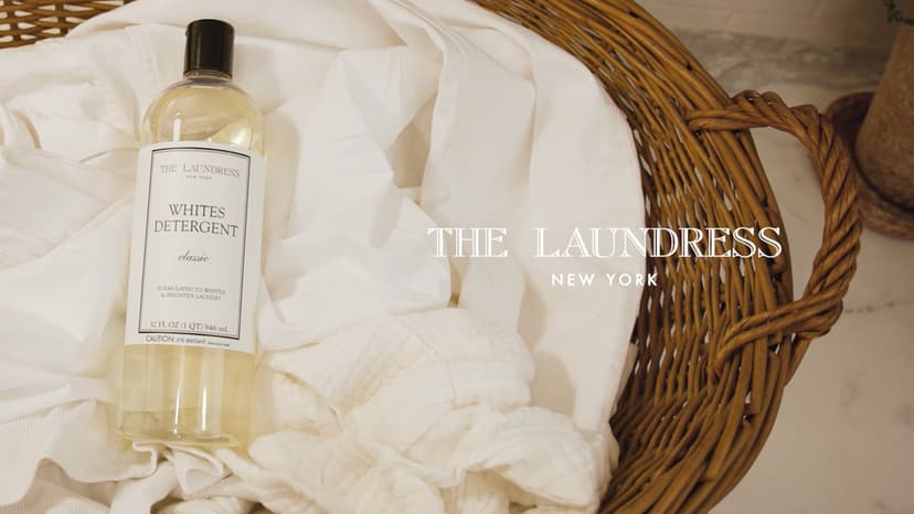 The Laundress Whites Detergent, Concentrated Laundry Detergent Liquid, Whiten & Brighten Clothes, Tough on Stains, Classic Scent, 32 oz.