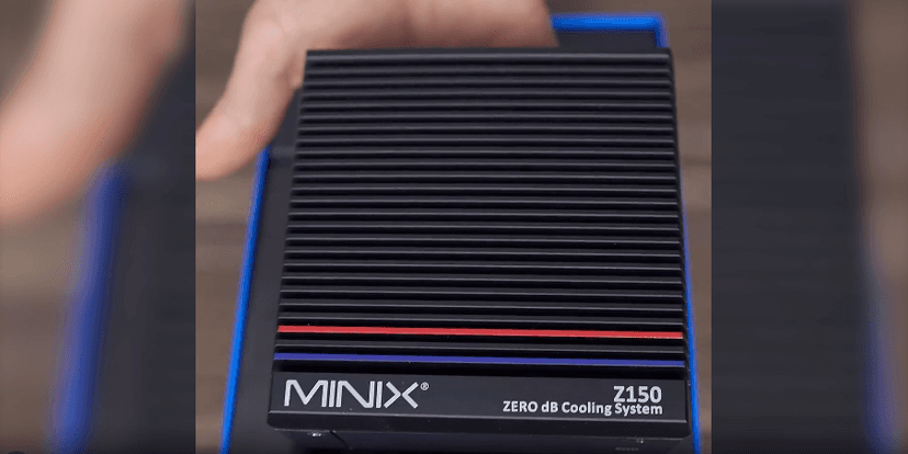 MINIX Z150-0dB Fanless Mini PC, Intel N150 (Upgraded N100), 16GB DDR4/512GB PCIe Gen3 x 4 SSD/4K Dual Display/2.5G LAN/USB-C/Windows 11 Pro/Auto Power On, for Home Office Industrial and Commercial