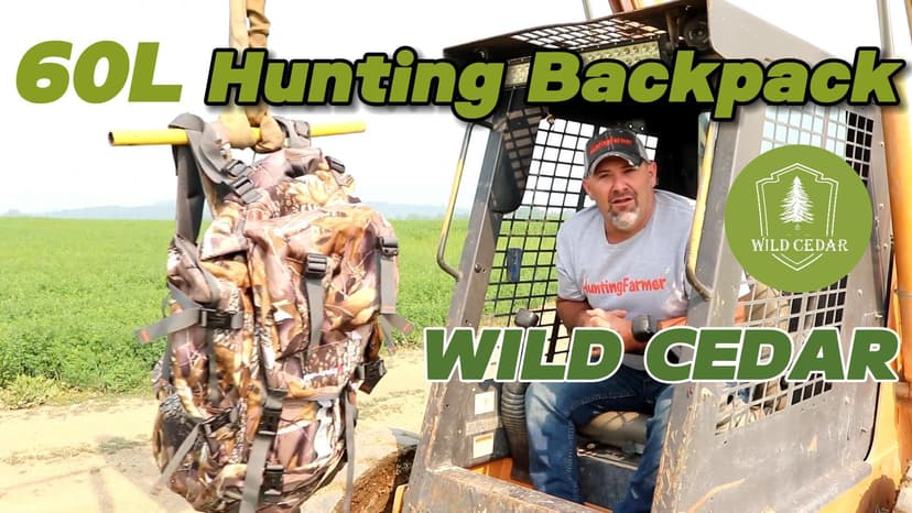 Hunting Backpack for Men, 60/80L Camo Backpack with Waterproof Rain Cover, 600D Hunting Pack for Hunters
