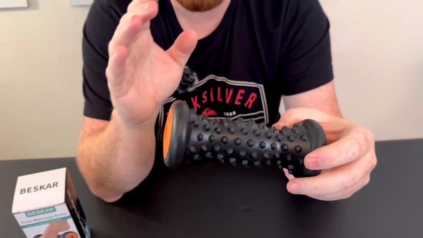 BESKAR Foot Massager Roller for Plantar Fasciitis Relief, Portable, Deep Tissue Muscle Massage, Foot Arch and Heel Pain, Reflexology Tool