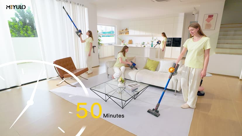 MBYULO Cordless Vacuum Cleaner, 580W 50Kpa Powerful Stick Vacuum, Up to 70Mins Rechargeable Battery, Vacuum Cleaners for Home Anti-Tangled Lightweight Handheld for Hardwood Floor, Carpets, Pet Hair