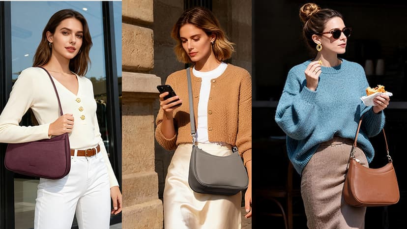 befen Genuine Leather Crossbody Bags for Women Anti Theft Shoulder Purse Trendy Hobo Bag with RFID Womens Handbag Purse