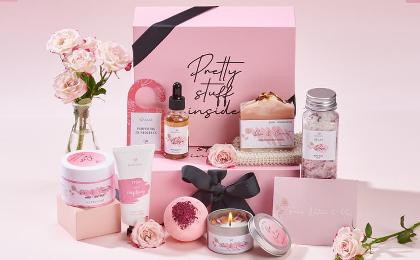 Spa Gifts for Women Bath Gift Baskets Relaxing Spa Self Care Gift for Mom Her Sister Wife Auntie Home Bath Care Package Thank You Gift Birthday Gift for Women Friendship Ideas