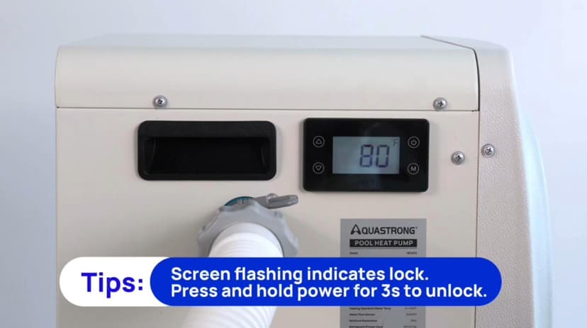 AQUASTRONG Swimming Pool Heat Pump,Electric Pool Heater for Above Ground and Inground Pool,Heating and Cooling Pool Heater Pools Up to, 6500 Gallons