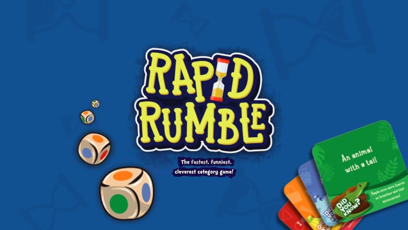 Skillmatics Rapid Rumble - Fast-Paced Board Game for Kids, Teens & Adults, Fun for Family Game Night & Educational Toy, Quick-Thinking Card Game, Gift for Ages 6, 7, 8, 9 & Up