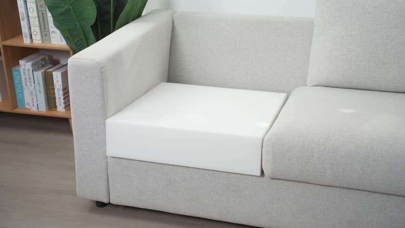 Frienda 6 Pack 2" X 20" X 20" Upholstery High Density Foam Cushion White Square Seat Replacement Cushion or Commercial Use Stuffing Craft Foam Couch Chair Padding DIY Projects