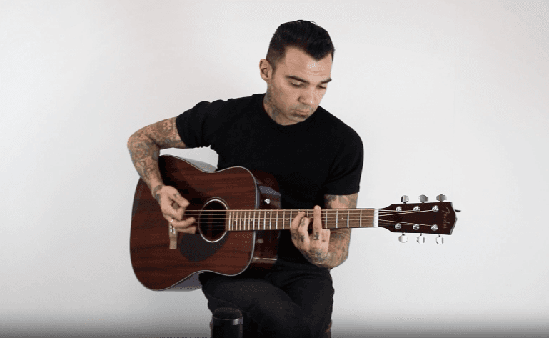 Fender CD-60S Solid Top Dreadnought Acoustic Guitar - All Mahogany Bundle with Hard Case, Tuner, Strap, Strings, Picks, and Austin Bazaar Instructional DVD