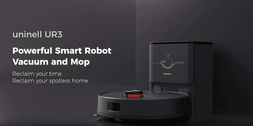 Robot Vacuum and Mop Combo,Lidar Navigation Robotic Vacuum Cleaner with 3.5L Self Emptying Station,5000Pa Vacuum Robot,180mins Runtime,No-Go&No-Mop Zones,App/Alexa/Remote Control,UR3