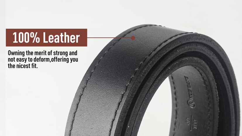 KOSIBATE Leather Gun Belt for Men - Heavy Duty EDC Belt, Concealed Carry CCW Belt- 1.5-Inch Width, 14 OZ Leather