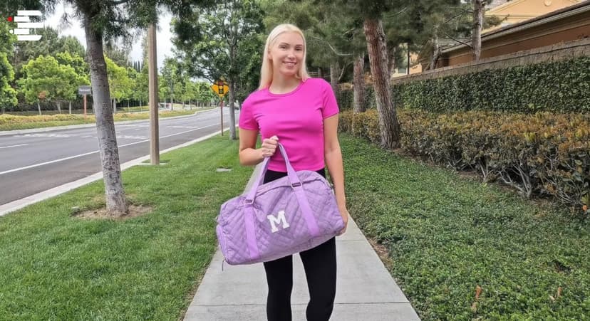 Girl Gifts, Kids Overnight Bag, Birthday Gifts for Women Daughter Sister Friends 8 9 10 11 12 13 14 15 16 17 18 Year Old Girl Duffle Bag Teen Girl Gifts Trendy Stuff Initial Travel Weekender Dance Bag B0DT6QHCXW