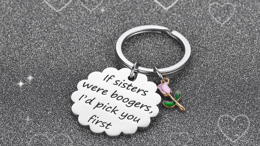 iJuqi Sister Christmas Gifts from Sisters - Big Middle Little Sisters Keychain Birthday Gifts for Sister