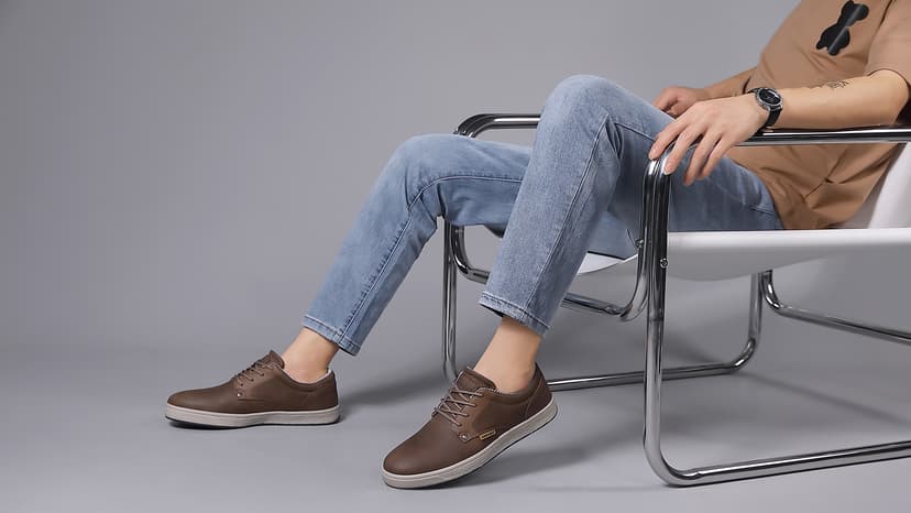 ANALEAF Mens Casual Oxfords Fashion Sneakers Soft Comfortable Lace-Up Dress Shoes