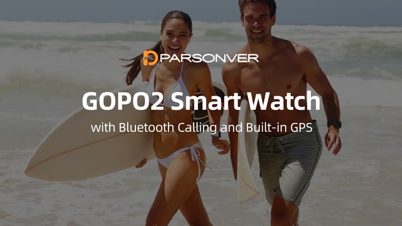 Parsonver Built-in GPS Smart Watch for Women Men with Bluetooth Calling, GPS Fitness Activity Tracker 100+ Sport Modes, Heart Rate Sleep Monitor, Waterproof Pedometer for Android & iPhone(Two Bands)