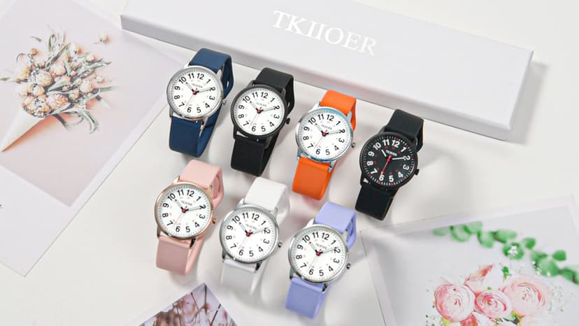 TKIIOER Nurse Watch for Nurse Medical Professionals Students Women Men, 50M Waterproof 12/24 Hour Military Time Luminous Easy Read Dial, Second Hand Watch for Nursing